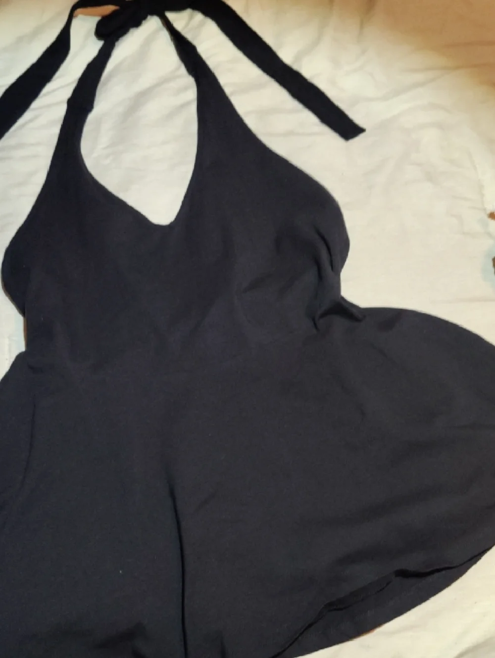 Torrid Black Halter Top with Tie Neck Fit And flare 2X NWOT - Picture 2 of 4
